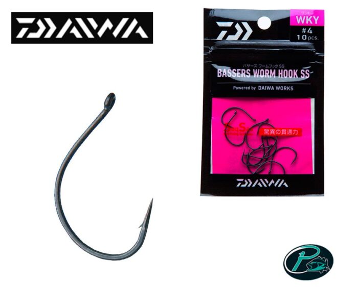 DAIWA Bassers Worm Hook WKY