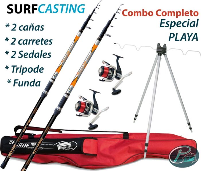 Pack Surfcasting completo Linea Effe