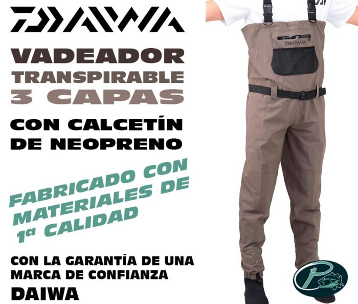 Daiwa Vadeador transpirable 3 capas - Imagen 3