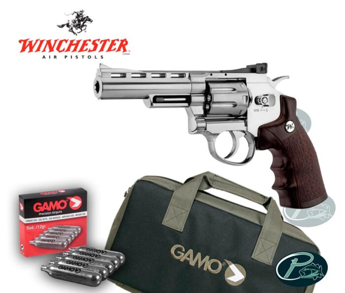 Revolver CO2 WINCHESTER 45 Special (pack Funda + 5 Botellas CO2)