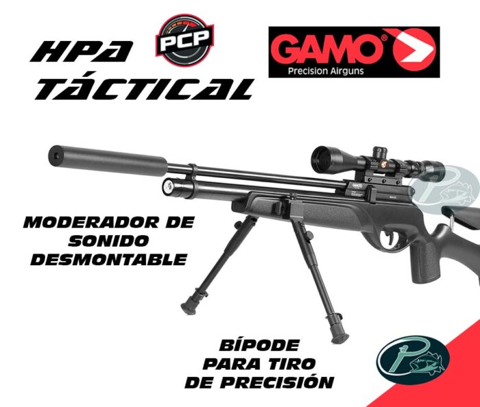 GAMO HPA TACTICAL calibre 5.5mm (PACK COMPLETO) - Imagen 6