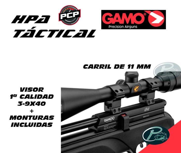 GAMO HPA TACTICAL calibre 5.5mm (PACK COMPLETO) - Imagen 5