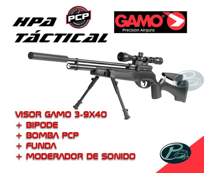 GAMO HPA TACTICAL calibre 5.5mm (PACK COMPLETO)