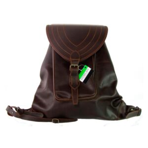 Zurrón piel engrasado 1 bolsillo